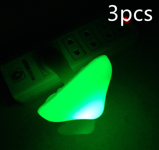 LED Night Light Mushroom Wall Socket Lamp with Sensor