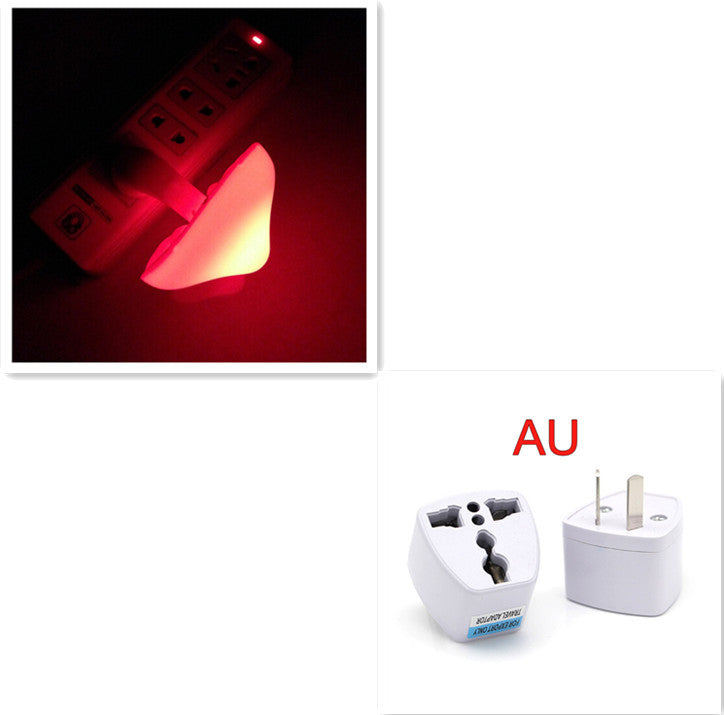 LED Night Light Mushroom Wall Socket Lamp with Sensor